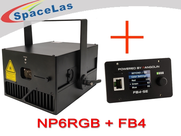 6Watt RGB laser projector with FB4 laser show software