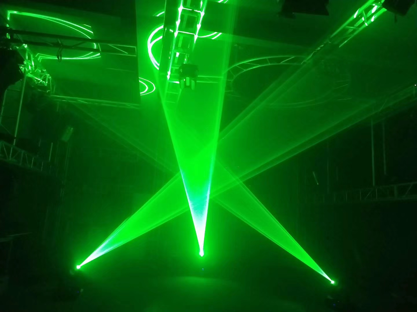 DJ laser show effect