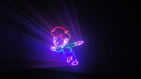 RGB laser show light projector Animation effect