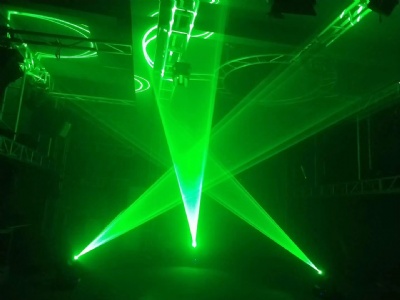 DJ laser show effect