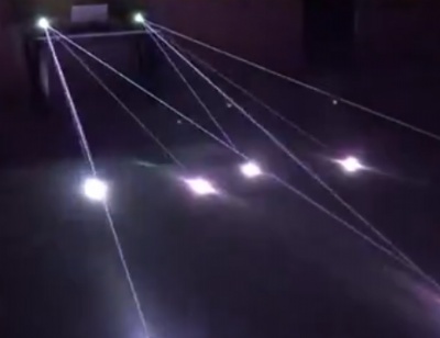 NP6RGB laser projector beam effect video