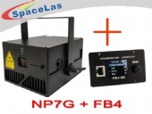 Competitive 7watt Green Laser Projector with FB4 inside