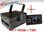 11Watt RGB show laser projector with FB4 laser show software
