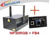 30Watt RGB showlaser projector with FB4 laser software